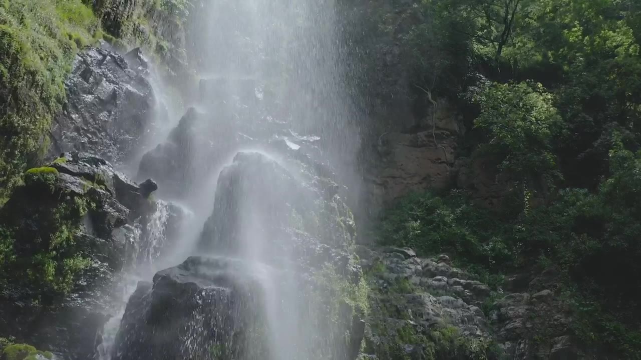 The Better Hours focus timer over the Waterfall scene